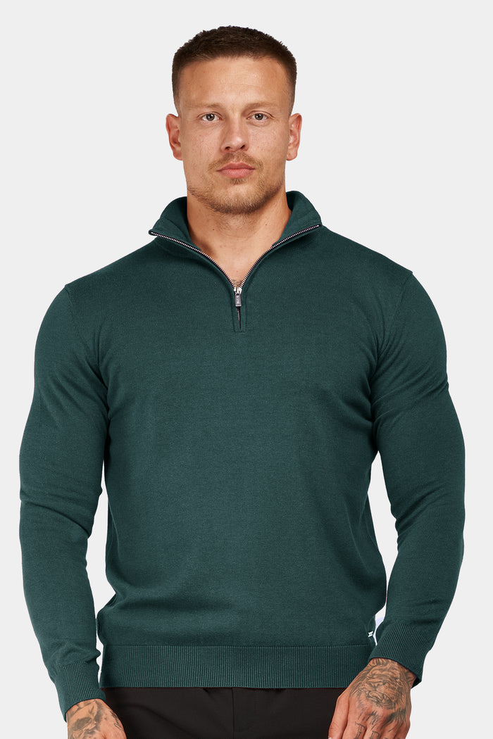 THE SANTONI QUARTER ZIP SWEATER