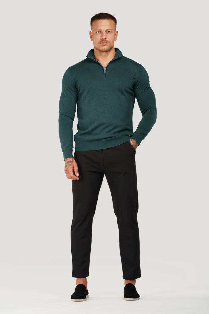 THE SANTONI QUARTER ZIP SWEATER